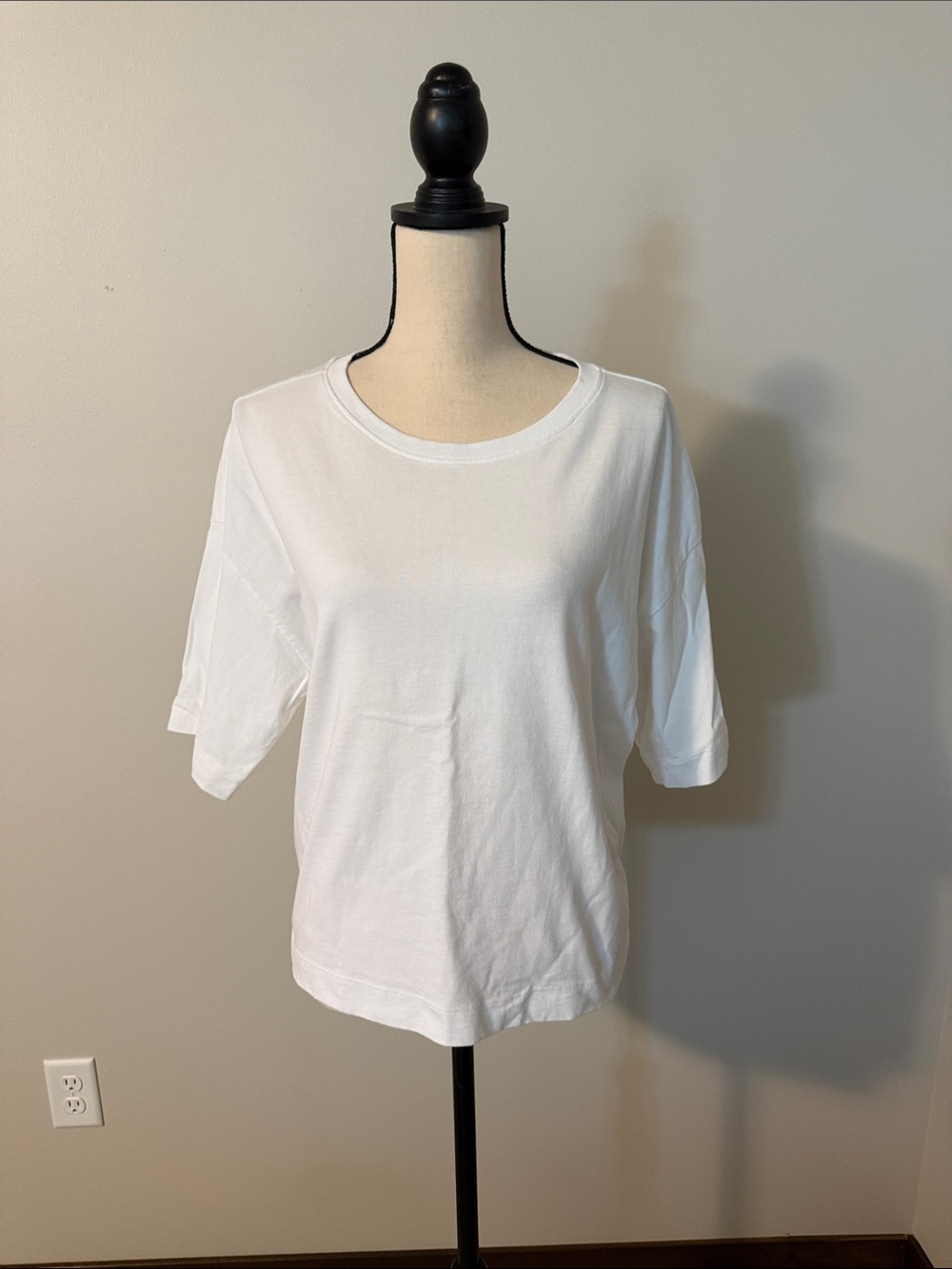 LOFT White Short-Sleeve Crewneck Tee